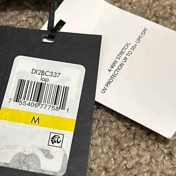 DKNY Women's M Hipster Bikini Bottoms Blue Colorblock High Waist Sporty New - Picture 5 of 9